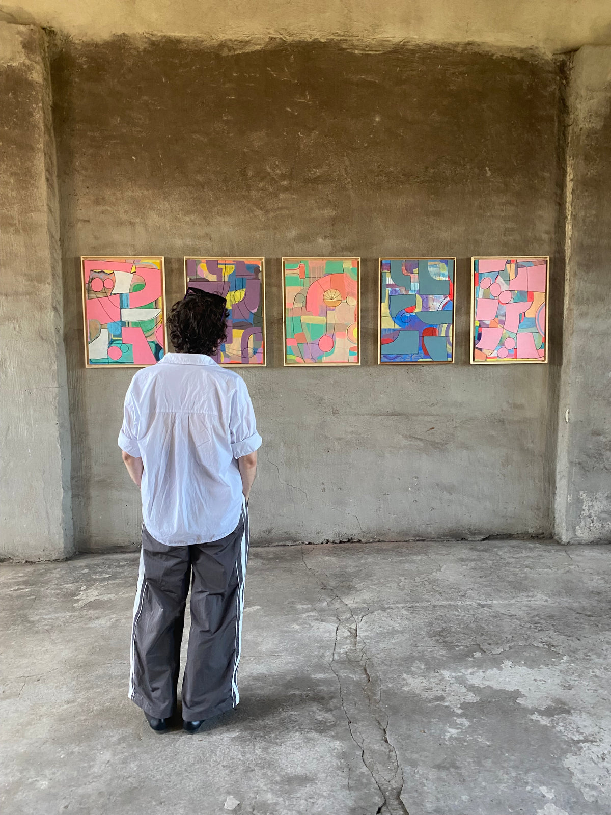 abstract landscape nr. 23 – 50 x 70 cm – Malerei