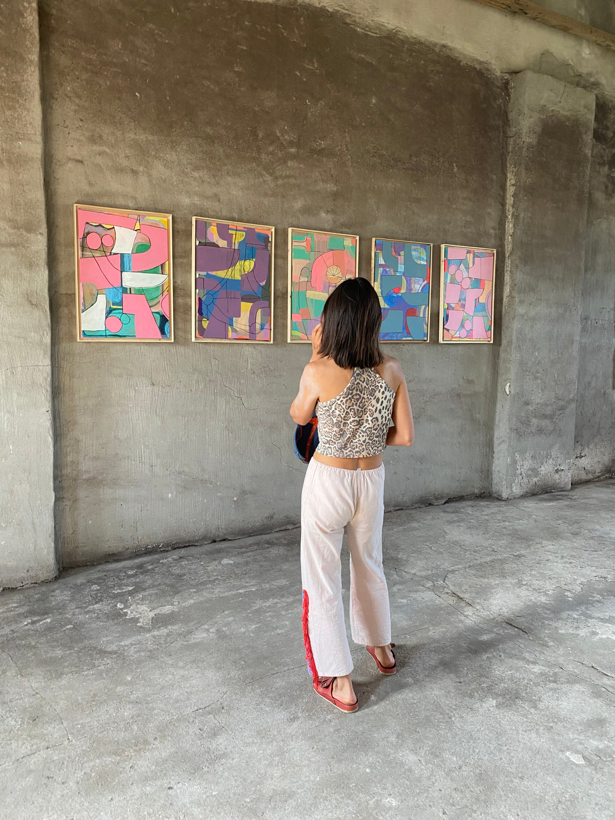 abstract landscape nr. 21 – 50 x 70 cm – Malerei