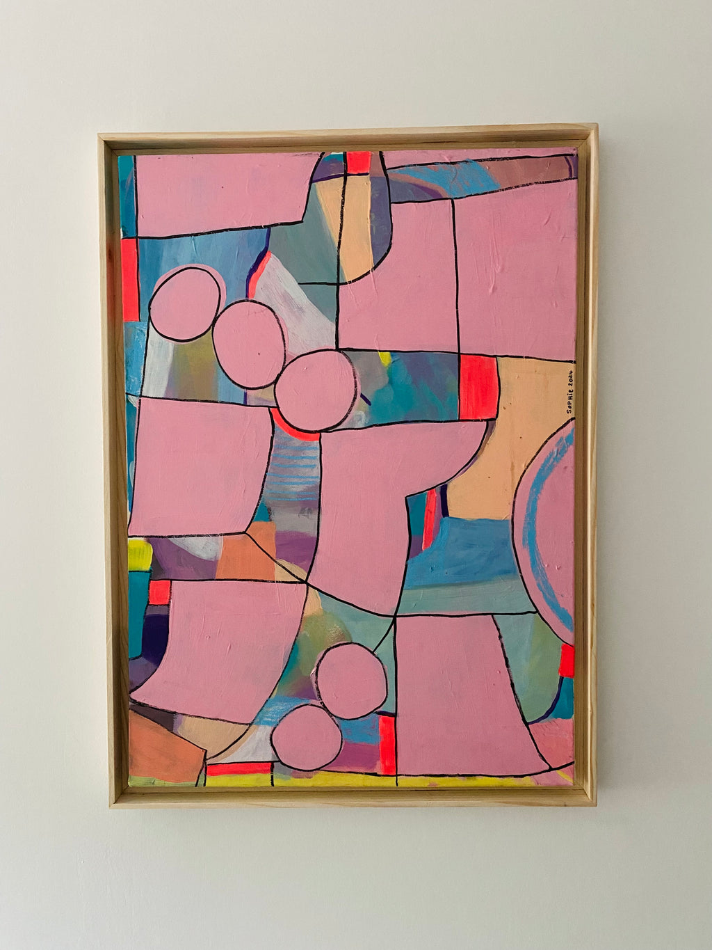 abstract landscape nr. 21 – 50 x 70 cm – Malerei