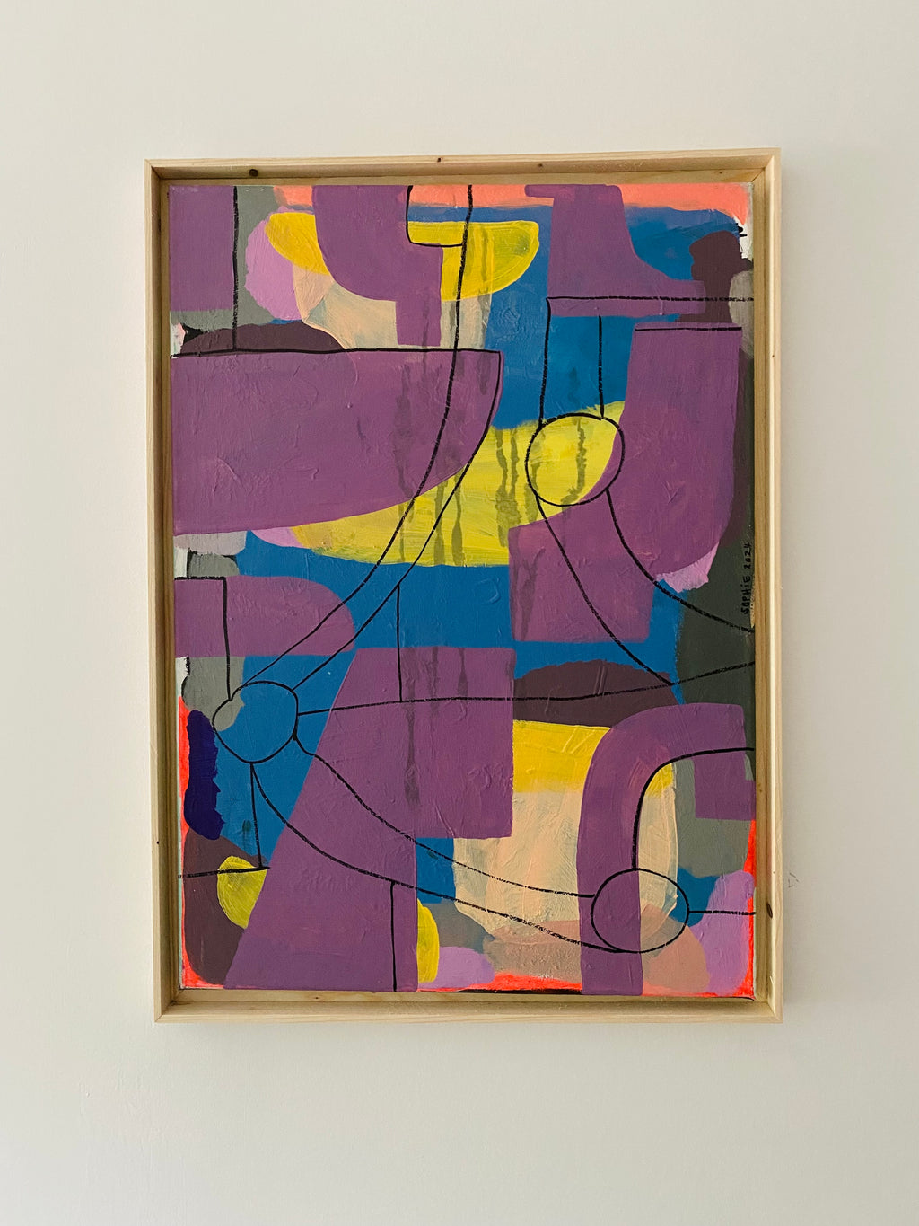 abstract landscape nr. 22 – 50 x 70 cm – Malerei