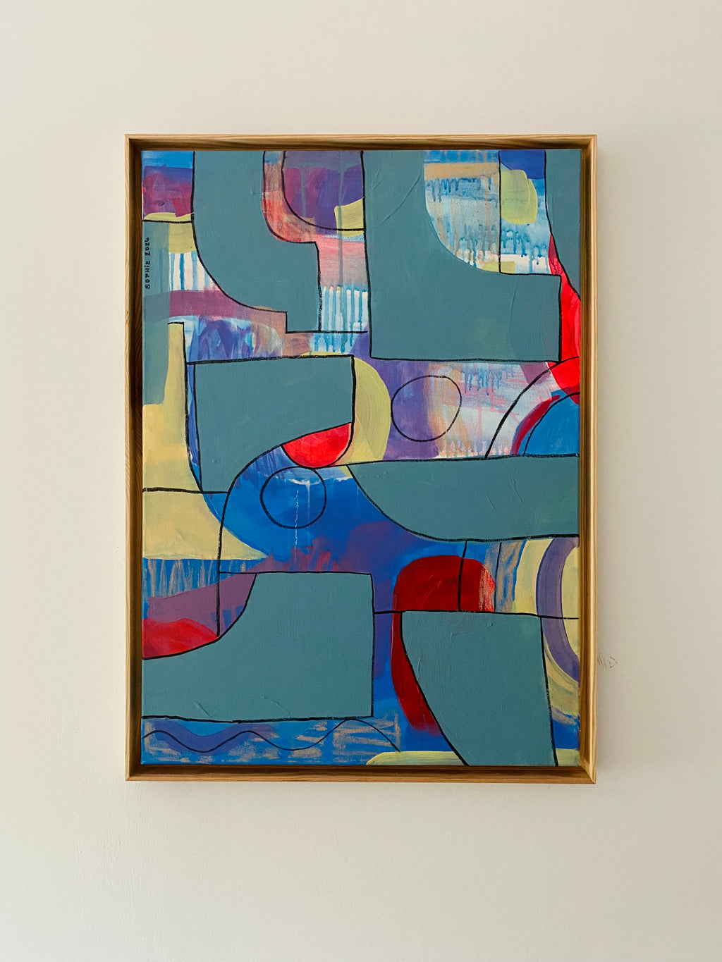 abstract landscape nr. 20 – 50 x 70 cm – Malerei