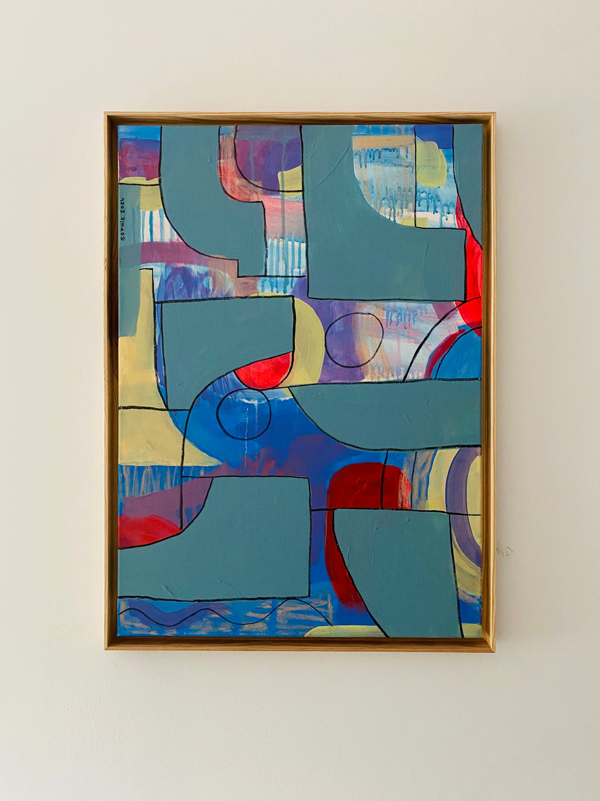 abstract landscape nr. 20 – 50 x 70 cm – Malerei