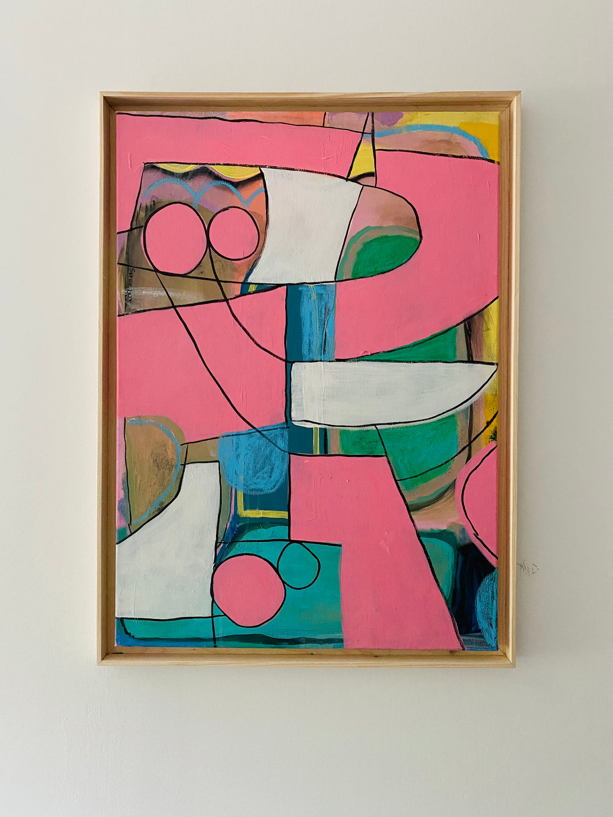 abstract landscape nr. 24 – 50 x 70 cm – Malerei