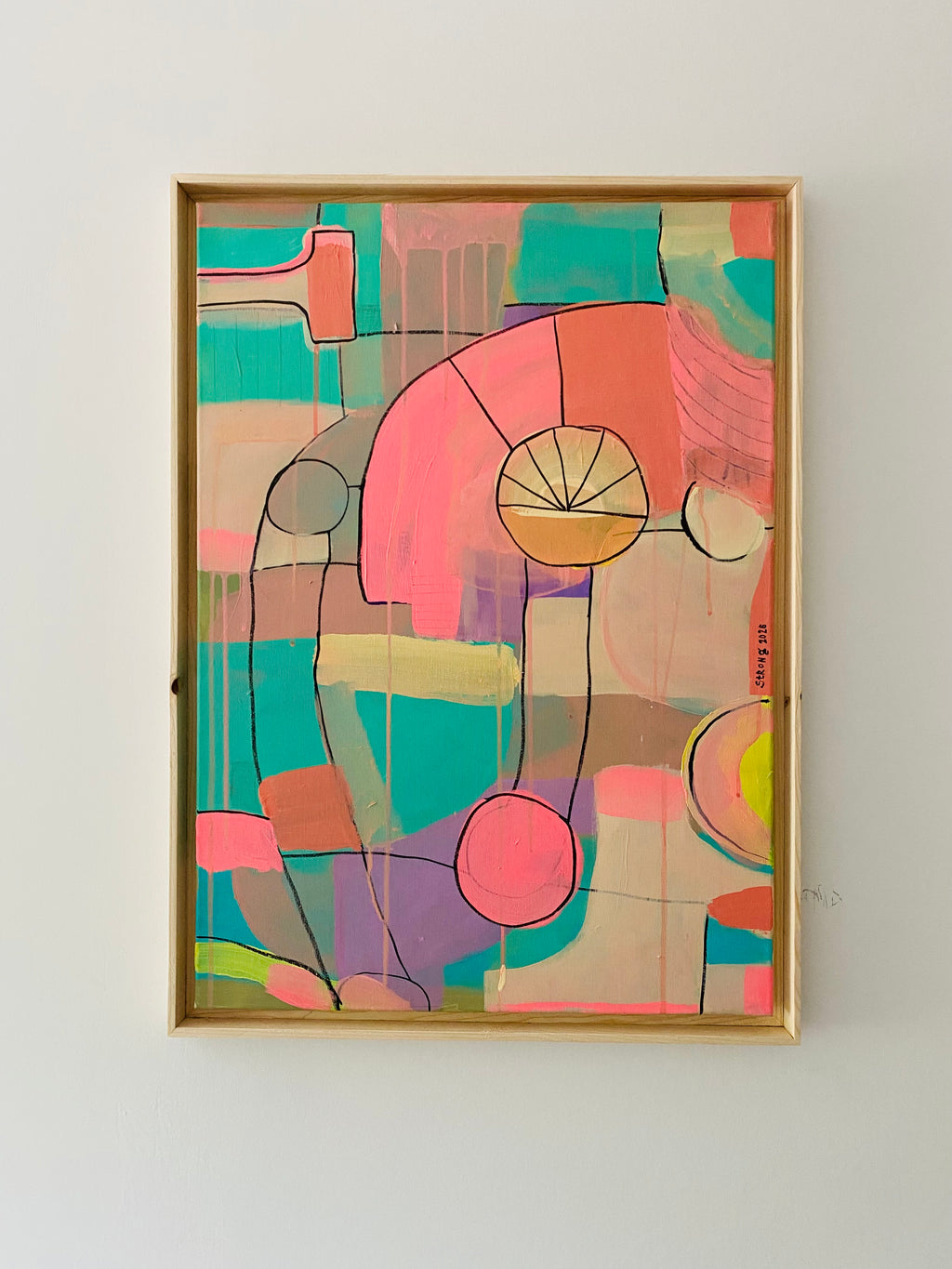 this contemporary abstract artwork is made by Studio Strong
